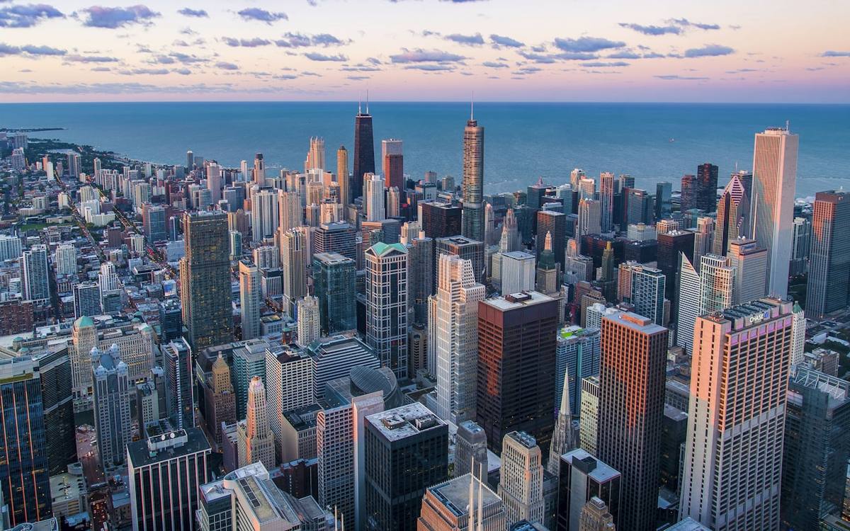 A city skyline representing emerging-market development